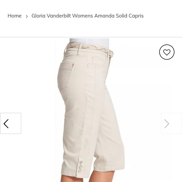 GLORIA VANDERBILT STONEWOOD CAPRI SIZE 10 - Picture 2 of 13
